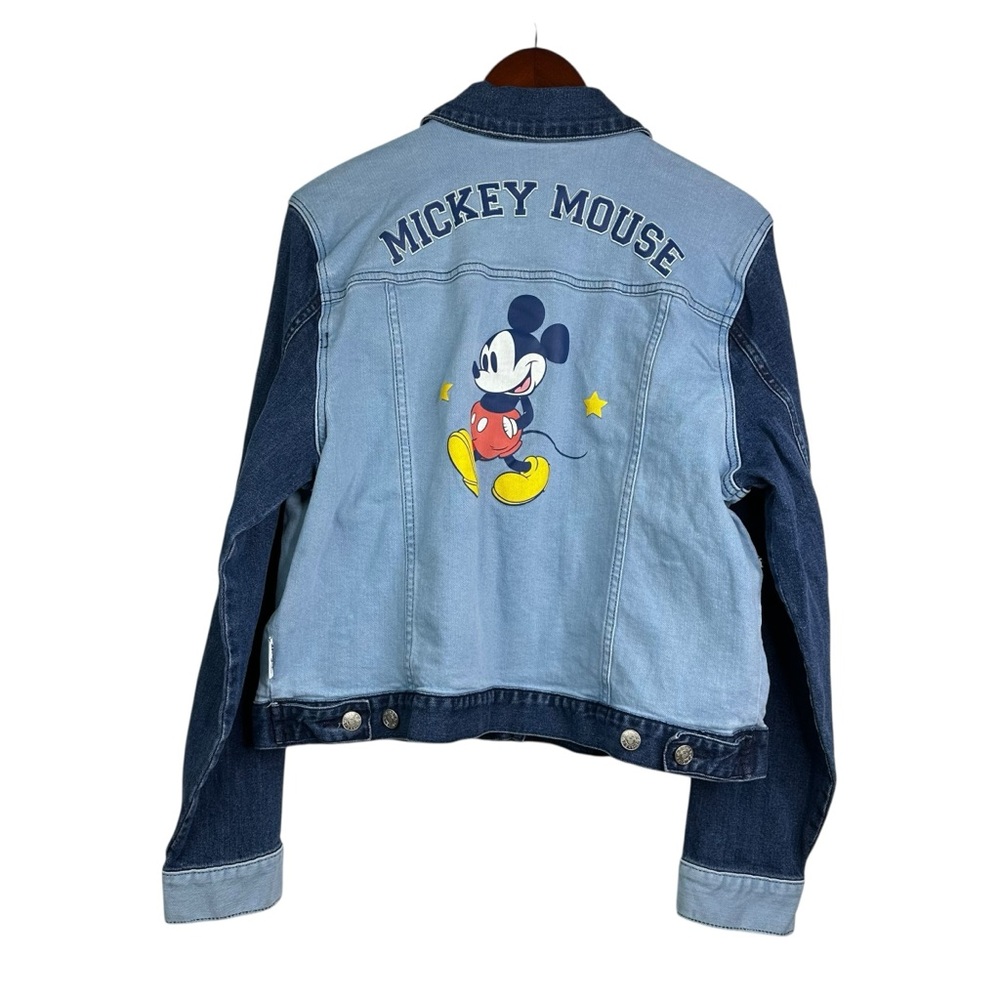 Disney Two-Tone Blue Mickey Mouse Denim Jacket